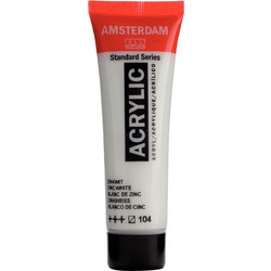 Royal Talens Amsterdam 104 Zinc White Ακρυλικό Χρώμα Ζωγραφικής 20ml