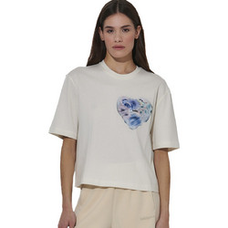Body Action Γυναικείο Αθλητικό T-Shirt Εκρού 051624-01