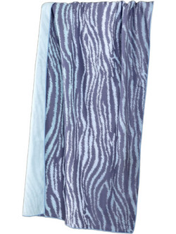 Nima Zebra Πετσέτα Θαλάσσης Microfiber Γκρι 80x160cm