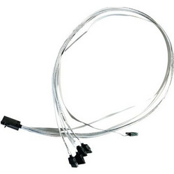 Adaptec 2279800-R Καλώδιο Σκληρού Δίσκου SAS to 4 x 7-Pin SATA III 0.8m Silver