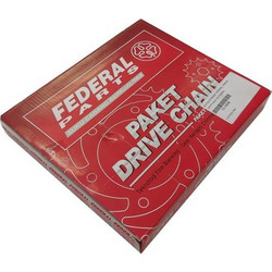 Federal Σετ Αλυσίδα & Γρανάζια Κίνησης 39T 15T 428 112 Links για Yamaha Crypton-X 135