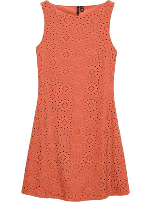 Vero Moda Mini Καλοκαιρινό Καθημερινό Φόρεμα Πορτοκαλί 10344371