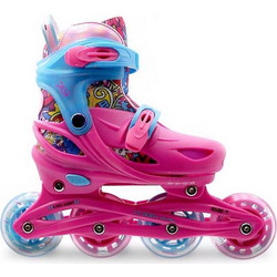 PLY Flash Girl Inline Αυξομειούμενα Rollers Παιδικά Φούξια 18.400902