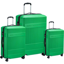 Delsey x United Colors of Benetton Σετ Βαλίτσες 3τμχ Πράσινες