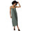 Vero Moda Midi Καλοκαιρινό Καθημερινό Φόρεμα Χακί 10286077