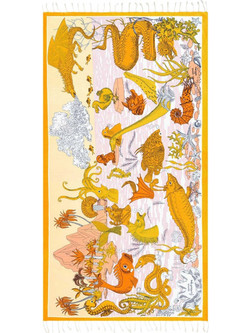 Inoui Editions Fantastique Πετσέτα Θαλάσσης Πορτοκαλί 100x190cm FO23FAN41