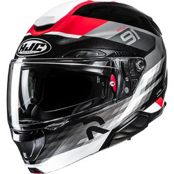 HJC RPHA 91 Madal MC1 Black White Red Κράνος Μηχανής Flip-Up