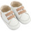Babywalker Βαπτιστικά Sneakers Αγκαλιάς για Αγόρι Δερμάτινα Λευκά Εκρού MI1137