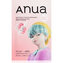 Anua K-Pop Demon Hunters Peach 70% Niacin Sheet Μάσκα Προσώπου για Ενυδάτωση & Λάμψη με Υαλουρονικό & Κολλαγόνο 1τμχ