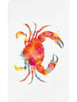 Graccioza Crab Πετσέτα Θαλάσσης Λευκή 100x180cm