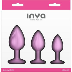 NS Novelties Inya Triple Ace Σετ Πρωκτικές Σφήνες Ροζ 3τμχ