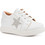 Gorgino Βαπτιστικά Sneakers για Αγόρι Δερμάτινα Ανατομικά Λευκά 3159