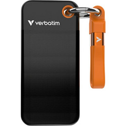 Verbatim Pocket 256GB Εξωτερικός Σκληρός Δίσκος SSD 2.5" USB-C USB 3.2 Black Orange