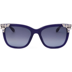 Blumarine SBM164S 03GR Γυναικεία Γυαλιά Ηλίου Πεταλούδα Κοκάλινα Μπλε με Μαύρο Φακό