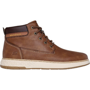 Skechers Deno Ανδρικά Μποτάκια Δερμάτινα Καφέ 205235-BRN Skechers Deno Ανδρικά Μποτάκια Δερμάτινα Καφέ 205235-BRN