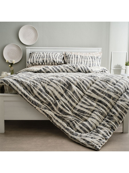 Charalambidis Textiles Σετ Σεντόνια Μονά 160x260 Salonica Safari Γκρι