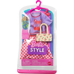 Mattel Barbie Style Σετ Ρούχα για Κούκλα με Καρό Φούστα
