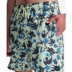 RVCA Ανδρικό Μαγιό Σορτς με Σχέδια Πράσινο Mint EVYJV03000-GEJ1