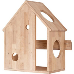 Nextdeco Natural Σπιτάκι Τοίχου Καφέ 45x27x59cm