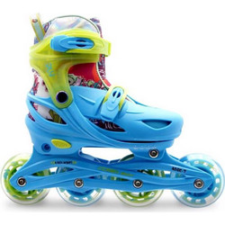 PLY Flash Boy Inline Αυξομειούμενα Rollers Παιδικά Μπλε Lime 18.400901