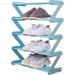 Tradesor Παπουτσοθήκη Rattan Γαλάζια M45xΠ19xΥ60cm 522466BL
