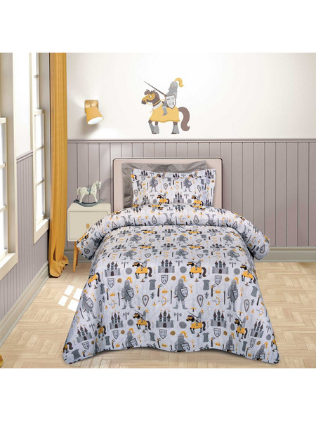 Greenwich Polo Club Παιδικό Κουβερλί Μονό Microfiber 160x240 8861 Essential Γκρι