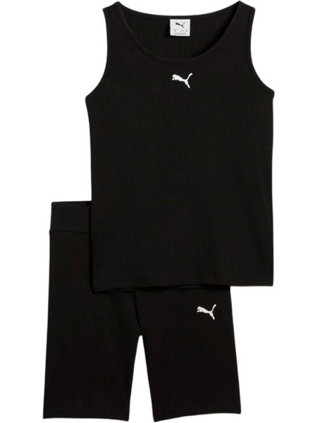 Puma Παιδικό Σετ για Κορίτσι Καλοκαιρινό Μαύρο 692477-01