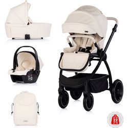 Chipolino Prestige Καρότσι Μωρού 3 σε 1 Cashmere