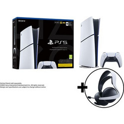 Sony PlayStation 5 Digital Edition Slim 825GB & Pulse Elite White