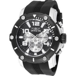 Invicta Pro Diver Ανδρικό Ρολόι Χρονογράφος με Μαύρο Καουτσούκ Λουράκι 45739