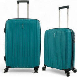 Rain RB80152 Σετ Βαλίτσες 2τμχ Καμπίνας & Μεσαία Πετρόλ
