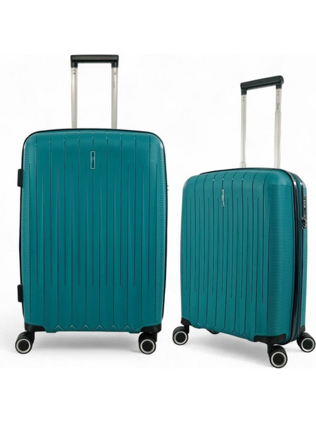 Rain RB80152 Σετ Βαλίτσες 2τμχ Καμπίνας & Μεσαία Πετρόλ