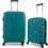 Rain RB80152 Σετ Βαλίτσες 2τμχ Καμπίνας & Μεσαία Πετρόλ