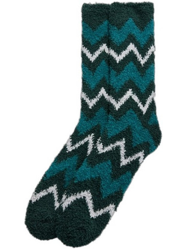 Ysabel Mora Fleece Ανδρικές Κάλτσες Ψηλές με Σχέδια Μαύρες 22958