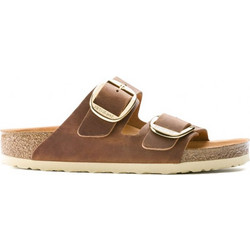 Birkenstock Arizona Big Buckle Δερμάτινα Γυναικεία Σανδάλια Ανατομικά Καφέ 1011073