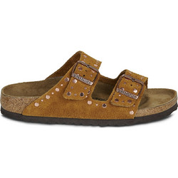 Birkenstock Arizona Γυναικεία Σανδάλια Suede Ανατομικά Καφέ 1031731