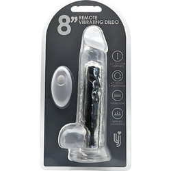 Loving Joy Remote Vibrator Ρεαλιστικός Δονητής για Ζευγάρια με Τηλεχειριστήριο 21.5cm Μαύρος