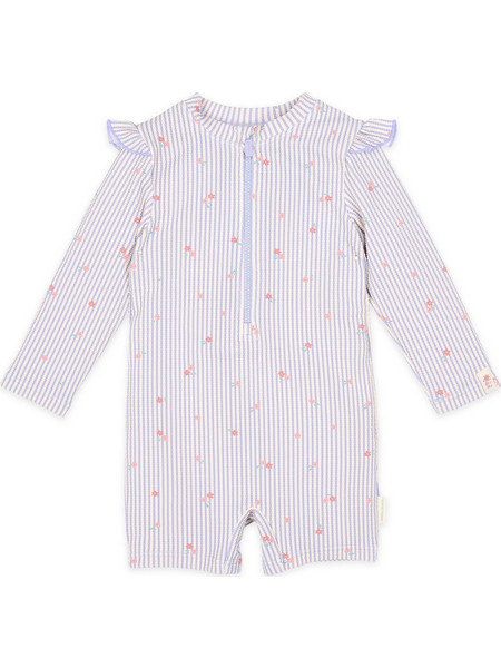 Little Dutch Dreamy Stripes Αντηλιακό UV Βρεφικό Μαγιό Ολόσωμο για Κορίτσι Λιλά LD-CL26030