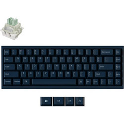Keychron Q16 HE 8K Μηχανικό Gaming Πληκτρολόγιο 65% με Keychron Ultra Fast Lime Magnetic Διακόπτες RGB Navy Blue