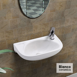 Bianco Κρεμαστός Νιπτήρας Μπάνιου Πορσελάνης 41x26cm Λευκός 39040-300