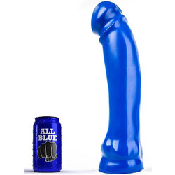 All Blue Straight & Long Ρεαλιστικό Dildo με Βεντούζα 33cm Μπλε