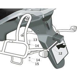 Shad Πλαϊνές Βάσεις Αποσκευών Μηχανής για Suzuki V-Strom 650 '04-'06