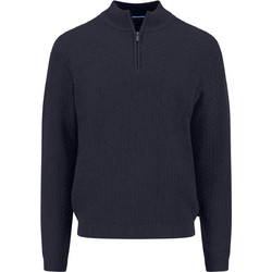Fynch Hatton Ανδρικό Πουλόβερ με Φερμουάρ Navy Μπλε 1508644-690