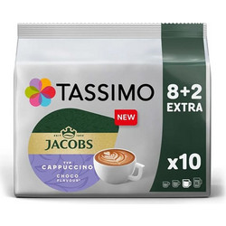 Tassimo Κάψουλες Cappuccino Choco Συμβατές με Μηχανή 10τμχ