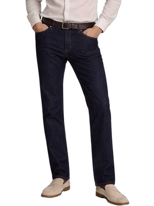 Versace Ανδρικό Τζιν Παντελόνι Slim Εφαρμογή Navy Μπλε 80GAB5RE-80UP503-904