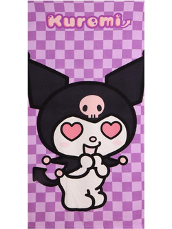 Hello Kitty Kuromi Παιδική Πετσέτα Θαλάσσης Microfiber Μωβ 70x140cm 8445484620139