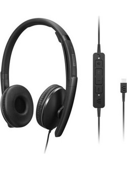 Lenovo Gen 2 On Ear Ακουστικά με Μικρόφωνο & USB-C