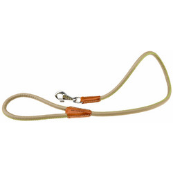 Ferplast Derby Λουρί Σκύλου Δερμάτινο 1.1m x 12mm Μπεζ
