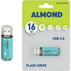 Almond Pastel 16GB USB Stick 2.0 με USB-A Γαλάζιο