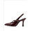 Marco Tozzi Γόβες Slingback Λουστρίνι με Λεπτό Ψηλό Τακούνι Μπορντό 2-29608-47-503